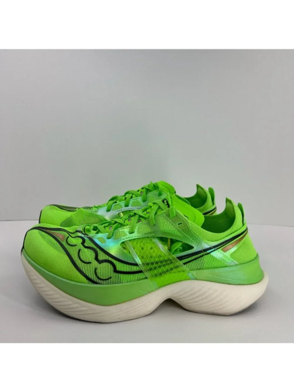 Saucony Endorphin Elite Running Sneakers Men US 11 Low Top S20768-30 Slime Green